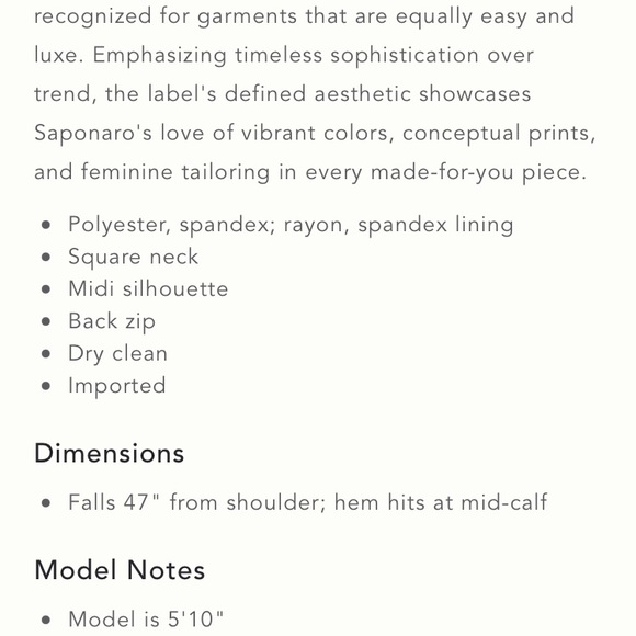 Anthropologie x Hutch Square Neck Slim Midi Dress - Picture 5 of 5